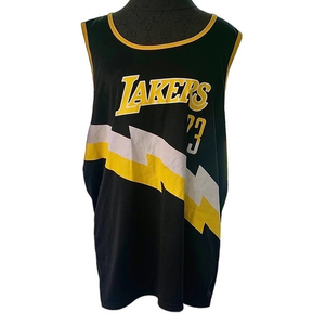 Lebron James Los Angeles Lakers Jersey #23 Black & Yellow Size XL NBA